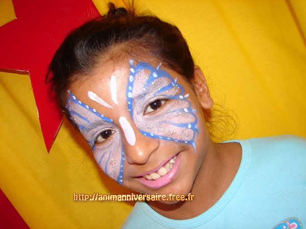 face paints butterfly